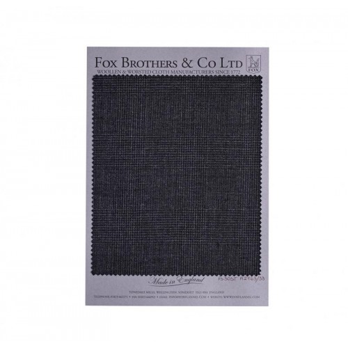 PLAIN WEAVE CHARCOAL CLASSIC PRINCE OF WALES CHECK